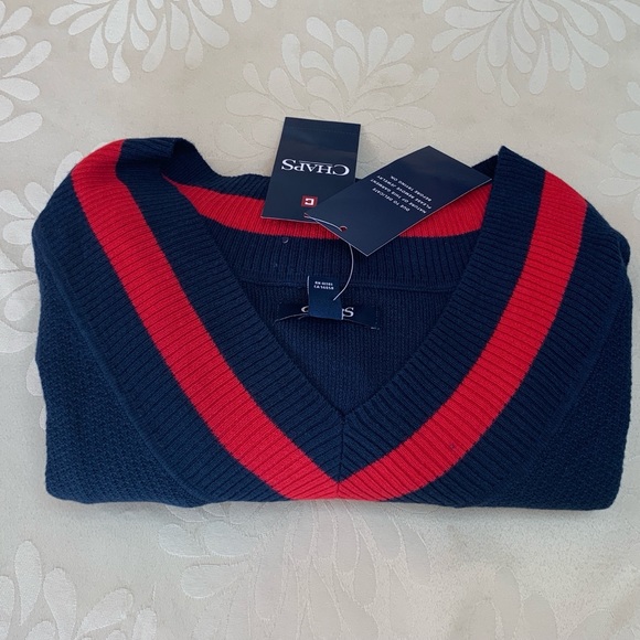 🆕Size L-CHAPS Womens Sweater Pullover V Neck - Picture 6 of 7